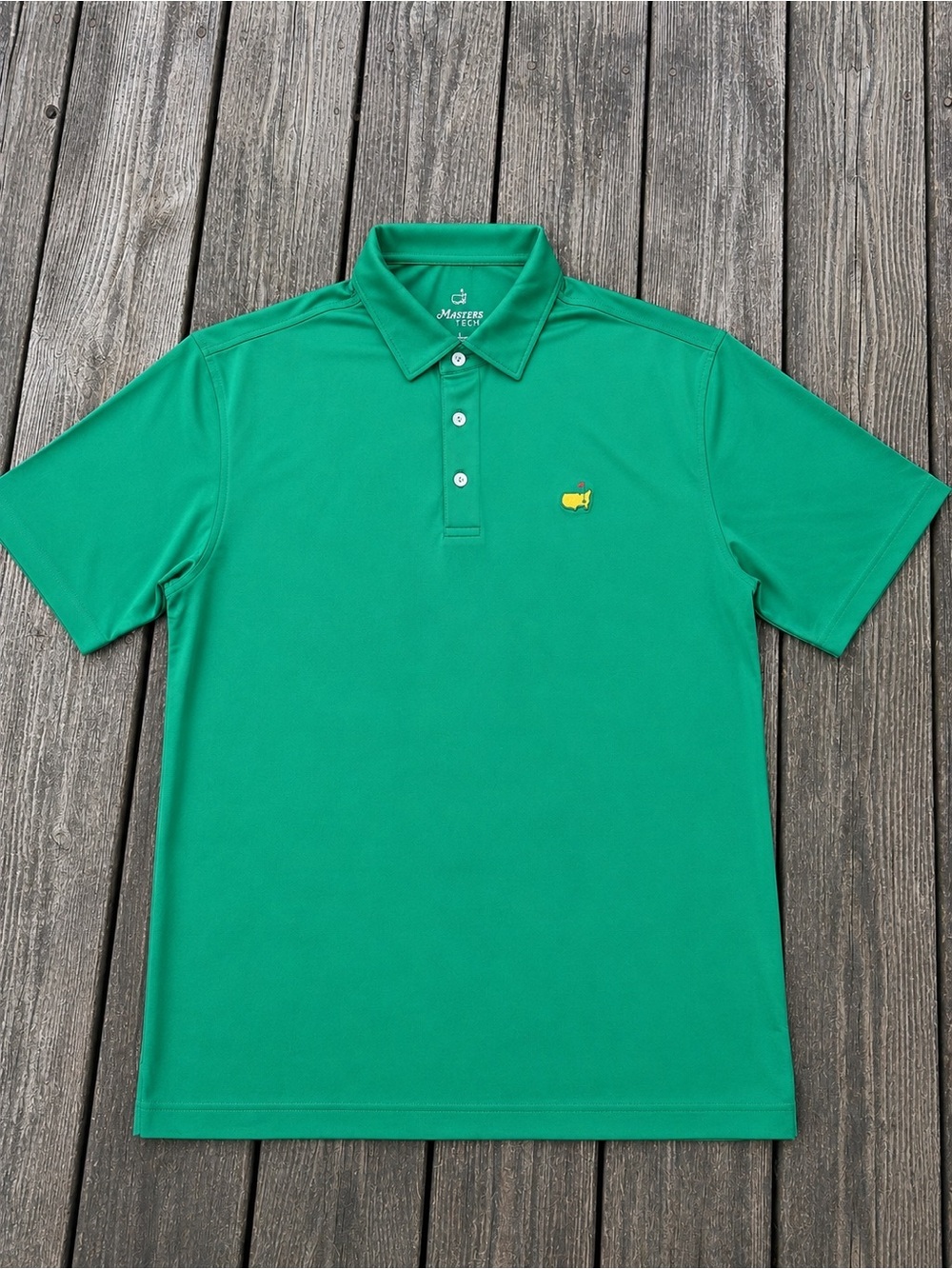 Masters Tech Augusta National Golf Club Polo Shirt Green Men’s Size Large NEW